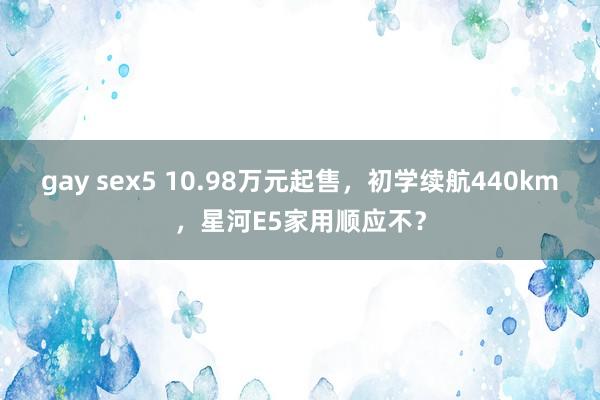 gay sex5 10.98万元起售，初学续航440km，星河E5家用顺应不？