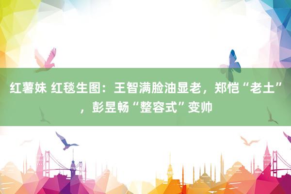 红薯妹 红毯生图：王智满脸油显老，郑恺“老土”，彭昱畅“整容式”变帅