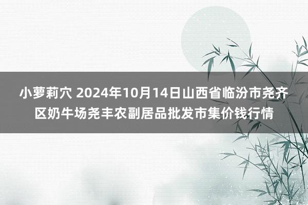 小萝莉穴 2024年10月14日山西省临汾市尧齐区奶牛场尧丰农副居品批发市集价钱行情