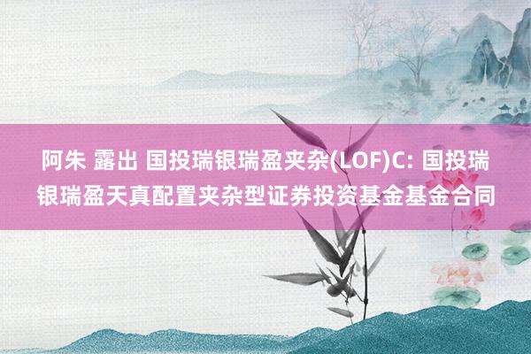 阿朱 露出 国投瑞银瑞盈夹杂(LOF)C: 国投瑞银瑞盈天真配置夹杂型证券投资基金基金合同