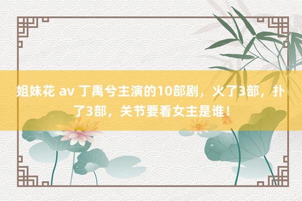 姐妹花 av 丁禹兮主演的10部剧，火了3部，扑了3部，关节要看女主是谁！