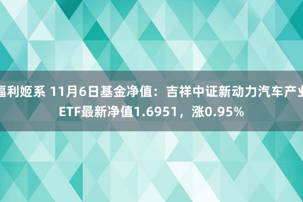 福利姬系 11月6日基金净值：吉祥中证新动力汽车产业ETF最新净值1.6951，涨0.95%