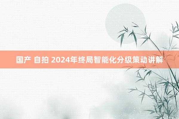 国产 自拍 2024年终局智能化分级策动讲解