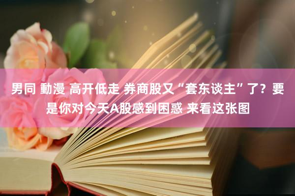 男同 動漫 高开低走 券商股又“套东谈主”了？要是你对今天A股感到困惑 来看这张图