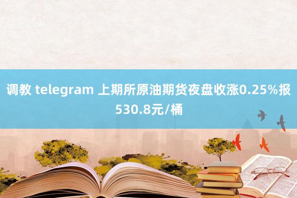 调教 telegram 上期所原油期货夜盘收涨0.25%报530.8元/桶