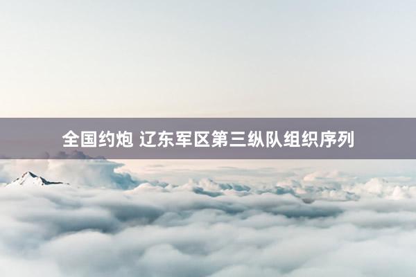全国约炮 辽东军区第三纵队组织序列