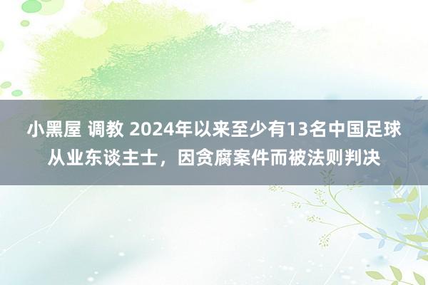 小黑屋 调教 2024年以来至少有13名中国足球从业东谈主士，因贪腐案件而被法则判决