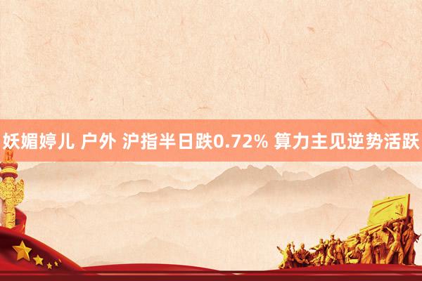 妖媚婷儿 户外 沪指半日跌0.72% 算力主见逆势活跃