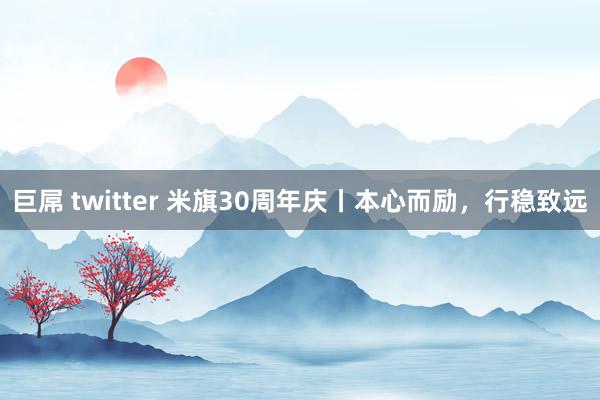巨屌 twitter 米旗30周年庆丨本心而励，行稳致远