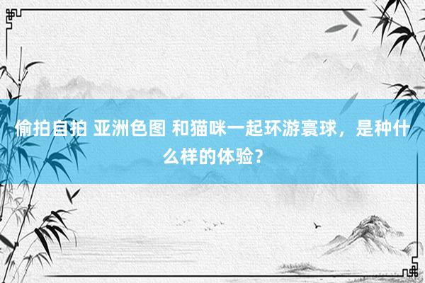 偷拍自拍 亚洲色图 和猫咪一起环游寰球，是种什么样的体验？