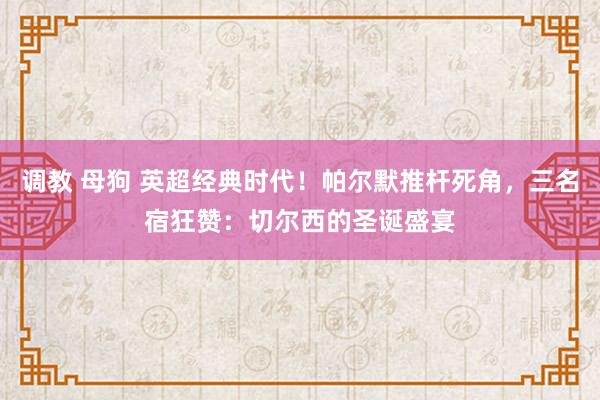 调教 母狗 英超经典时代！帕尔默推杆死角，三名宿狂赞：切尔西的圣诞盛宴