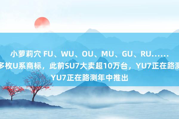 小萝莉穴 FU、WU、OU、MU、GU、RU……小米央求多枚U系商标，此前SU7大卖超10万台，YU7正在路测年中推出