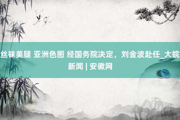 丝袜美腿 亚洲色图 经国务院决定，刘金波赴任_大皖新闻 | 安徽网