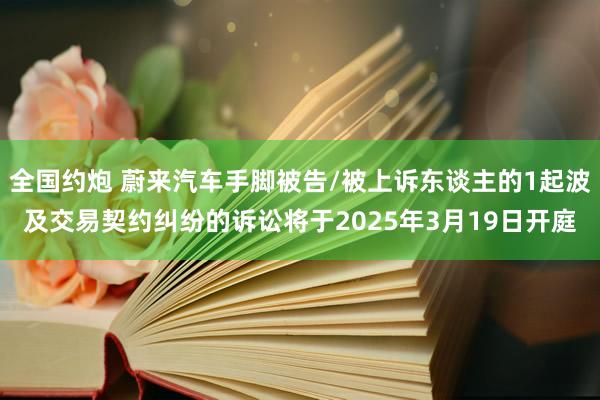 全国约炮 蔚来汽车手脚被告/被上诉东谈主的1起波及交易契约纠纷的诉讼将于2025年3月19日开庭