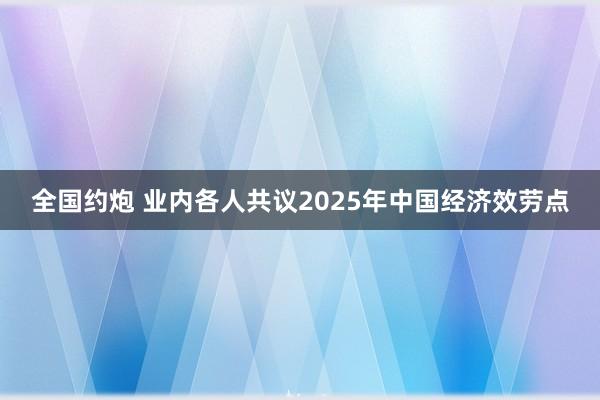 全国约炮 业内各人共议2025年中国经济效劳点
