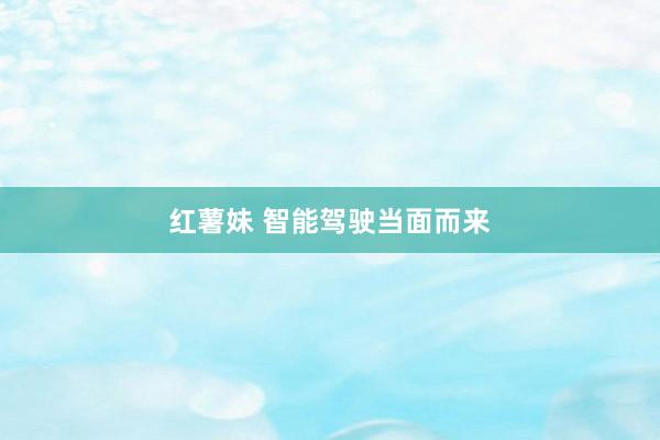 红薯妹 智能驾驶当面而来