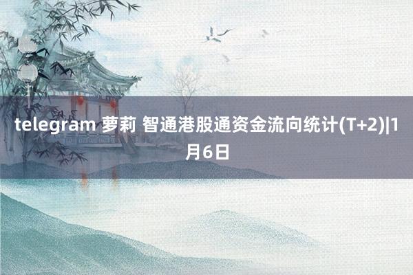 telegram 萝莉 智通港股通资金流向统计(T+2)|1月6日