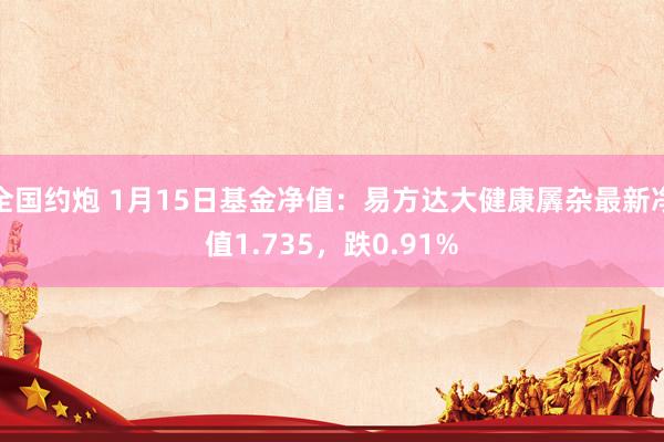 全国约炮 1月15日基金净值：易方达大健康羼杂最新净值1.735，跌0.91%
