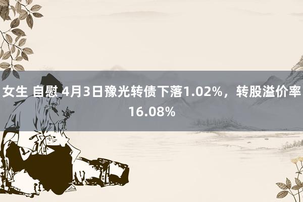 女生 自慰 4月3日豫光转债下落1.02%，转股溢价率16.08%