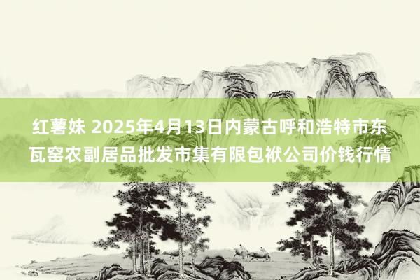 红薯妹 2025年4月13日内蒙古呼和浩特市东瓦窑农副居品批发市集有限包袱公司价钱行情