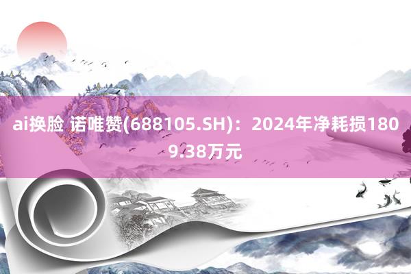 ai换脸 诺唯赞(688105.SH)：2024年净耗损1809.38万元