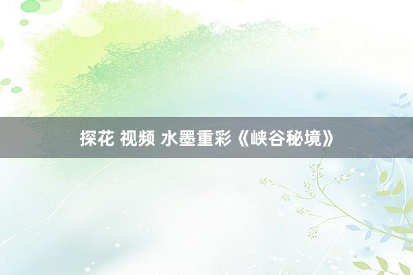 探花 视频 水墨重彩《峡谷秘境》